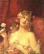 Leon Comerre Woman with a Rose oil painting picture wholesale